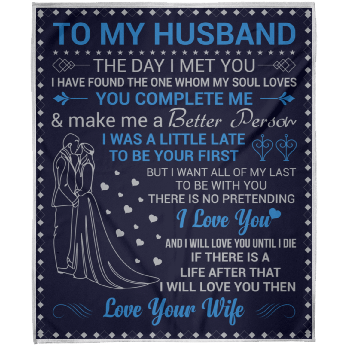 To My Husband | Fleece Blanket