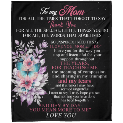 To My Mom | Fleece Blanket