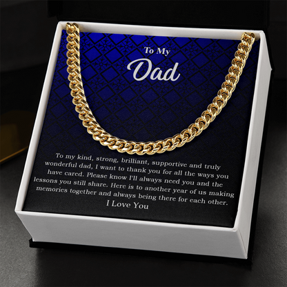 To My Dad | Cuban Link Chain
